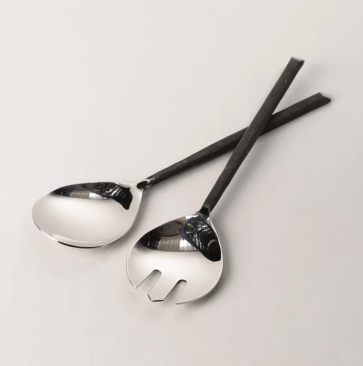 Salad Server - Classic Handle Burnished