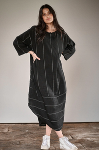 Malle Dress - Carter Black & White Stripe