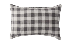 Standard Pillowcase - Licorice Gingham