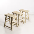 Vintage Chinese Workers Stool - Rectangle