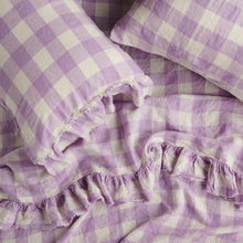 Fitted Sheet - Lilac Gingham
