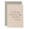 Card - Hepburn Quote
