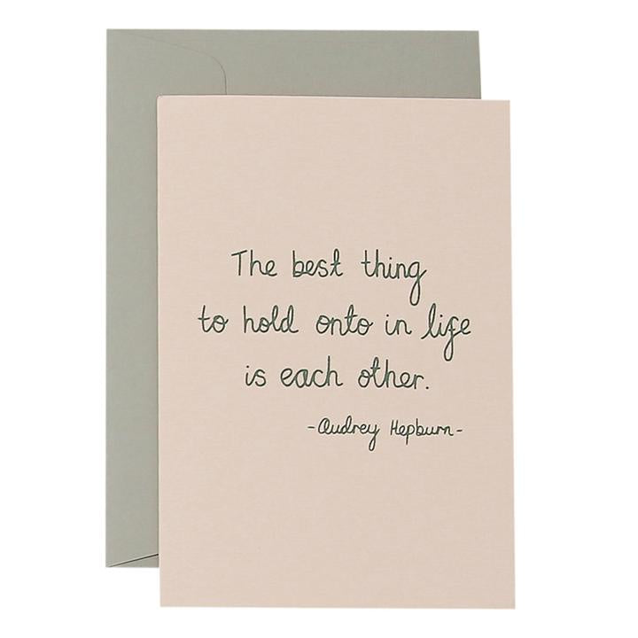 Card - Hepburn Quote