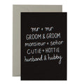 Card - Mr & Mr