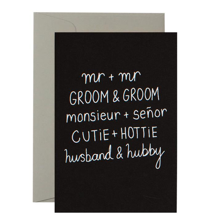 Card - Mr & Mr