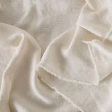 Heavy Linen Bedcover - White
