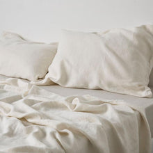 Heavy Linen Pillowcase Set - White