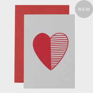 Card - Stripy Heart