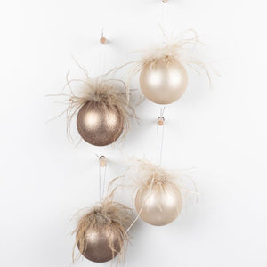 Fable Baubles Glass - Feathers