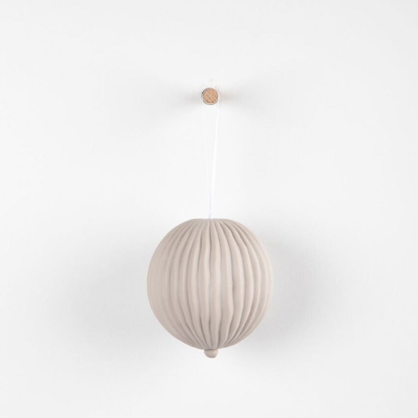 Fable Hanging Porcelain Sphere - Mocha